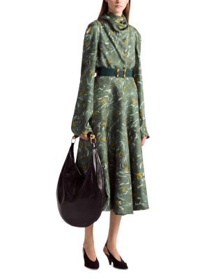Varda Silk Midi Skirt