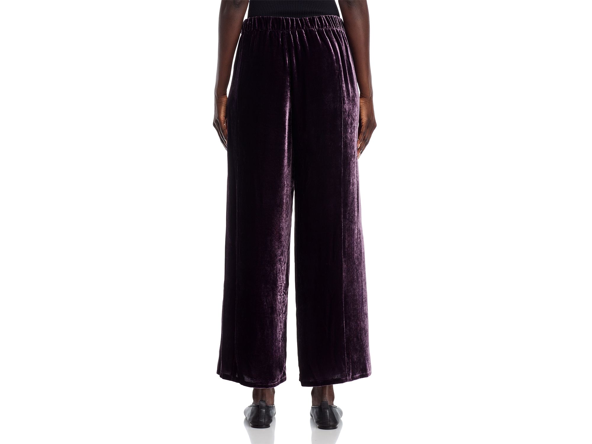 Crushed Velvet Wide Leg Pants — Image 3