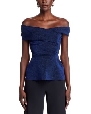 Mique Shimmer Off The Shoulder Top