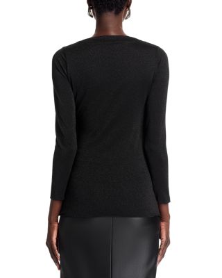 Draped Long Sleeve Top