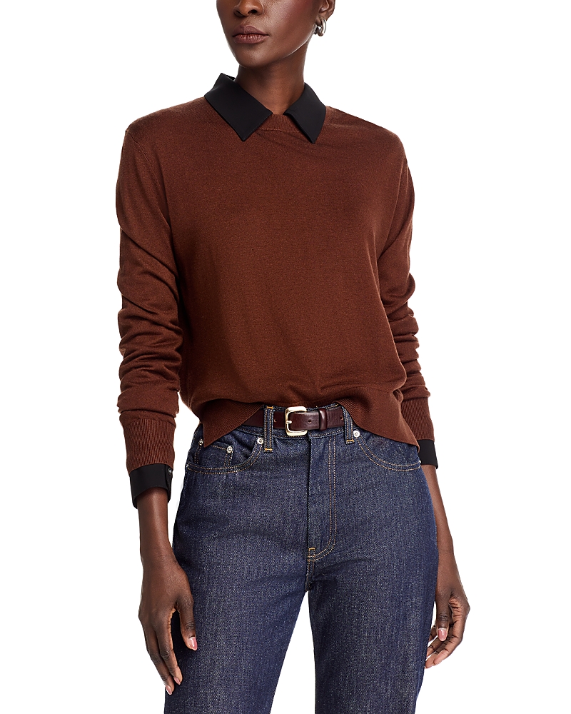 Rosetta Getty Boxy Crewneck Sweater