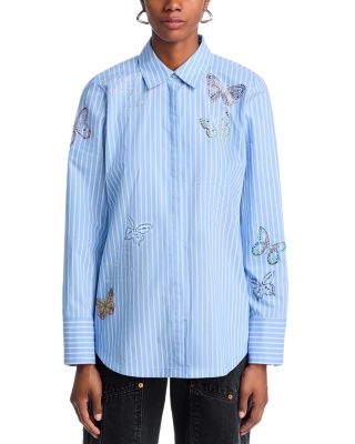 Cinq à Sept Lisa Embellished Shirt | Bloomingdale's