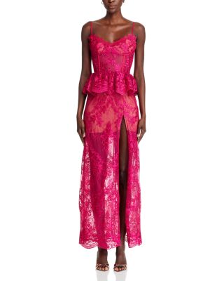 Ophilia Lace Corset Maxi Dress