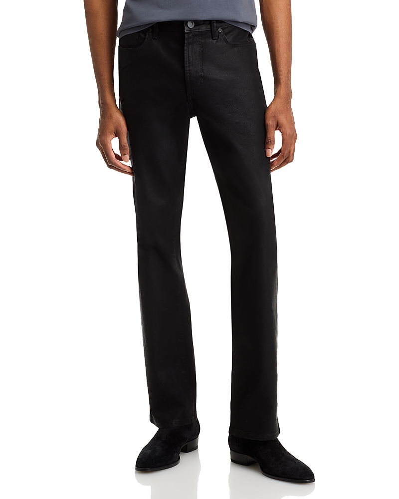 Monfrere Men's Clint Coated Denim Flare Jeans In Clint Coated Noir
