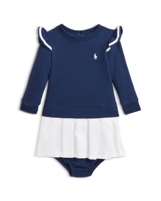 Ralph Lauren - Girls' Woven-Skirt Terry Dress & Bloomer - Baby