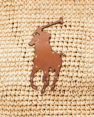 Big Pony Large Raffia Tote Bag
