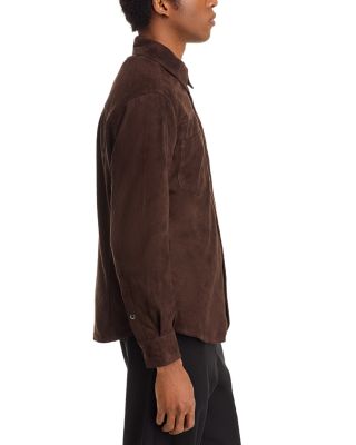 Regular Fit Leather Shirt Jacket