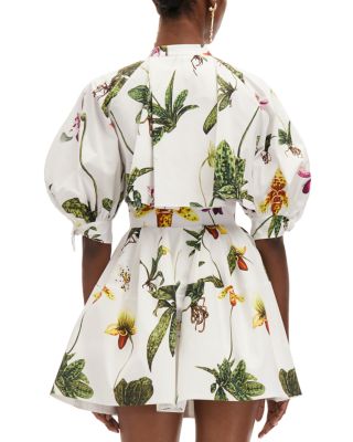 Floral Puff Sleeve Mini Dress