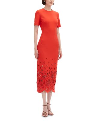 Rose Cut Out Midi Dress