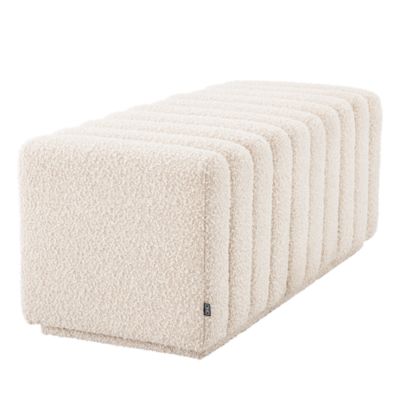 Bente Boucl&eacute; Cream Bench