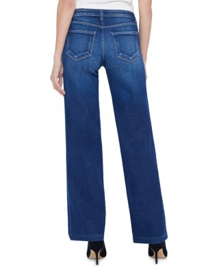 Joanne Mid Rise Wide Leg Jeans in Haven
