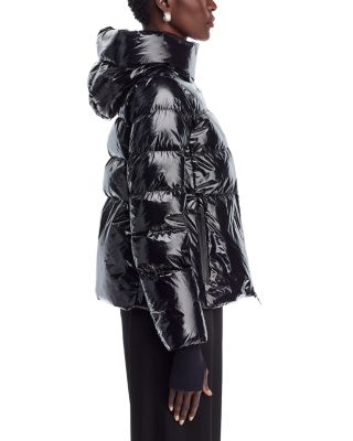 Laminar Glazed Hooded Puffer Jacket