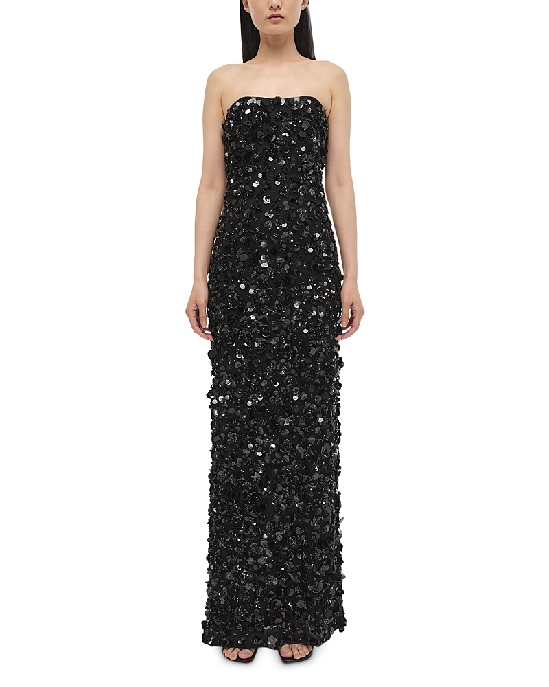 Simkhai Serafina Sequined Gown In Black