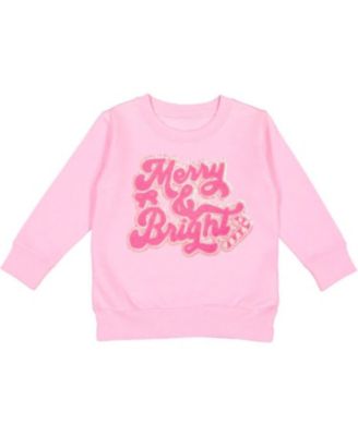 Sweet Wink - Merry and Bright Patch Christmas Sweatshirt - Little Kid, Big Kid