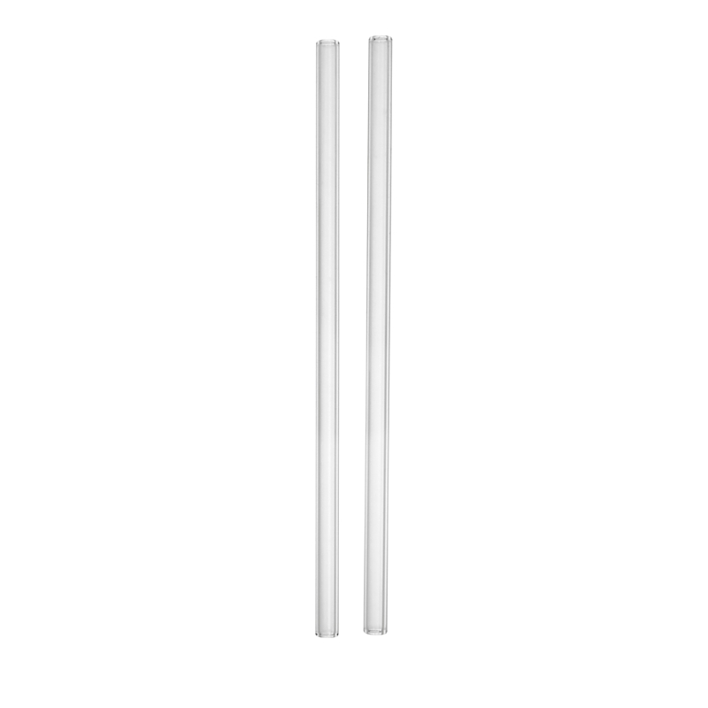 Kosta Boda Sipsavor 2-piece Glass Straw Set In Clear
