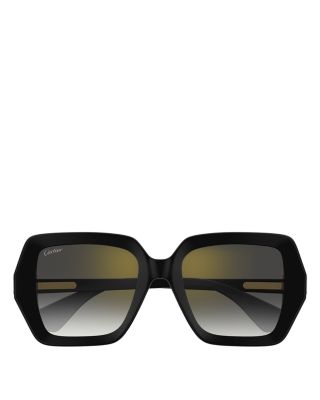 Double C Square Sunglasses, 54mm