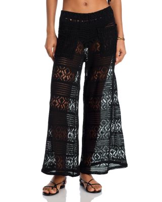 Palmacea - Yera Crochet Wide Leg Cover Up Pants