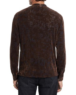 Valencia Regular Fit Velour Burnout Shirt