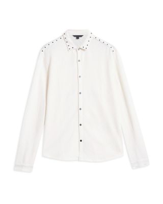 Franz Regular Fit Studded Jacquard Shirt  