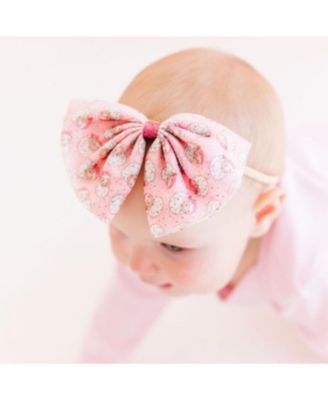  Girls' Retro Santa Christmas Tulle Bow Baby Headband - Baby