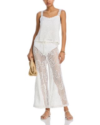 La Blanca - Waverly Crochet Cover Up Top & Waverly Cropped Crochet Cover Up Pants