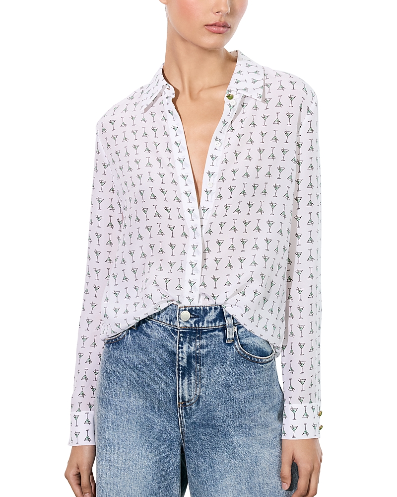 ALICE AND OLIVIA ALICE AND OLIVIA WILLA SILK SHIRT