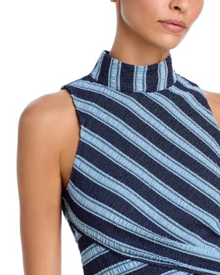 Marisha Ribbon Striped Mini Dress