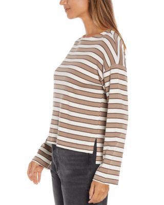 Rumi Striped Boat Neck Top