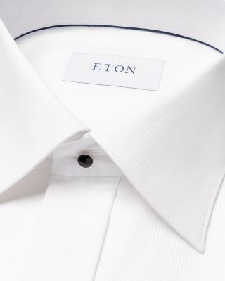 Slim Fit Pliss&eacute; Bib Formal Shirt