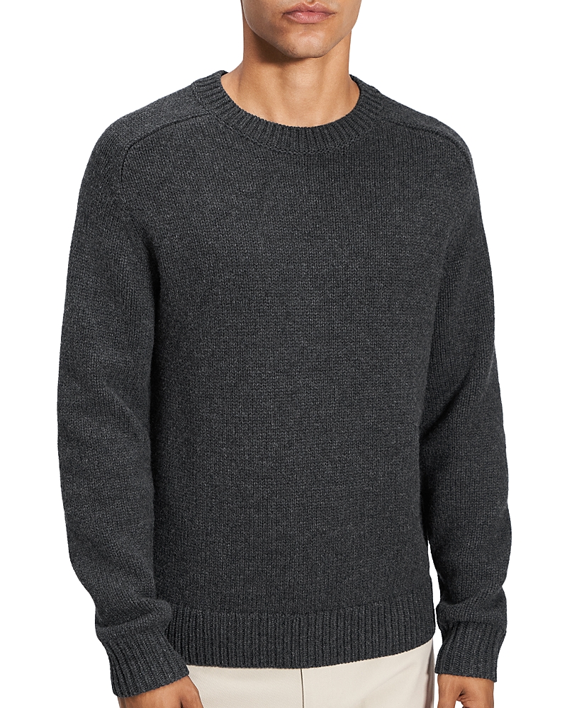 Theory Crewneck Sweater In Wool-cashmere In Pestle Melange