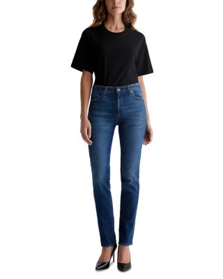 Mari Mid Rise Straight Jeans in Mykonos