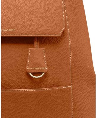 Large Leather Soft Backpack