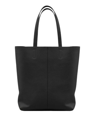 Tall Leather Soft Tote Bag