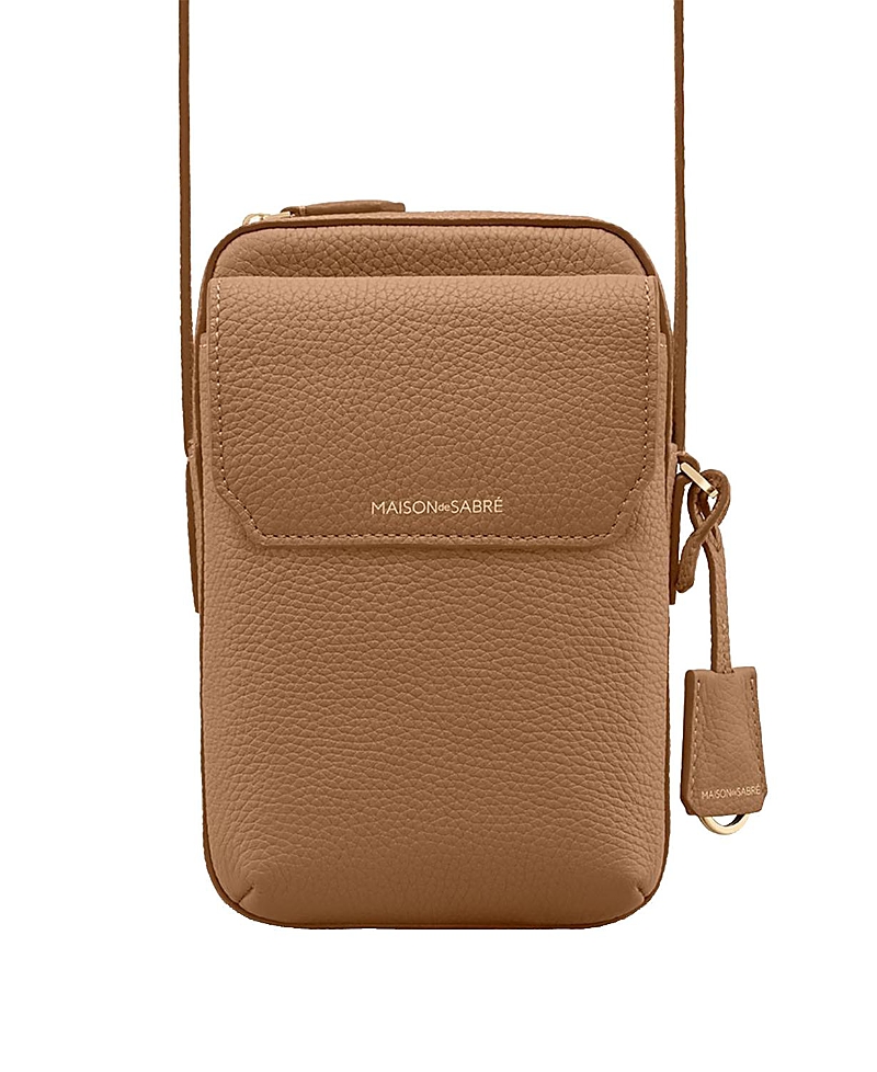 Maison de SABRE Leather Zip Phone Pouch