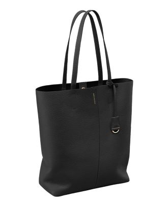 Tall Leather Soft Tote Bag