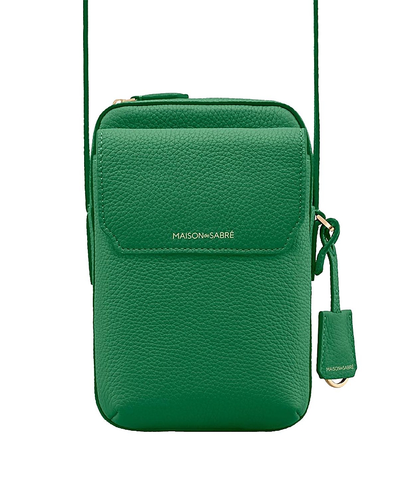 Maison de SABRE Leather Zip Phone Pouch