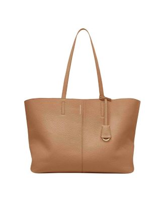 Large Leather Snap Soft Tote