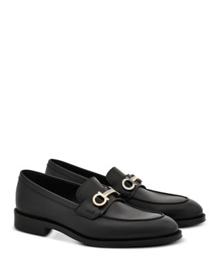 Men's Benedict Moccasin Loafers with Gancini Ornament