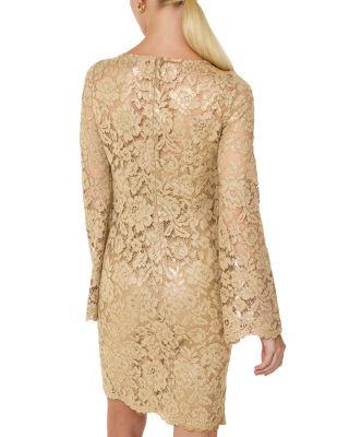 Metallic Lace Mini Dress