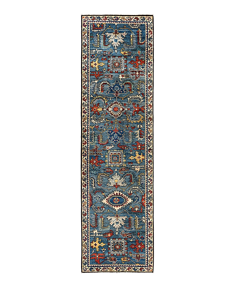 Bloomingdale's Serapi M1999 Runner Area Rug, 2'7 X 9'8 In Light/blue