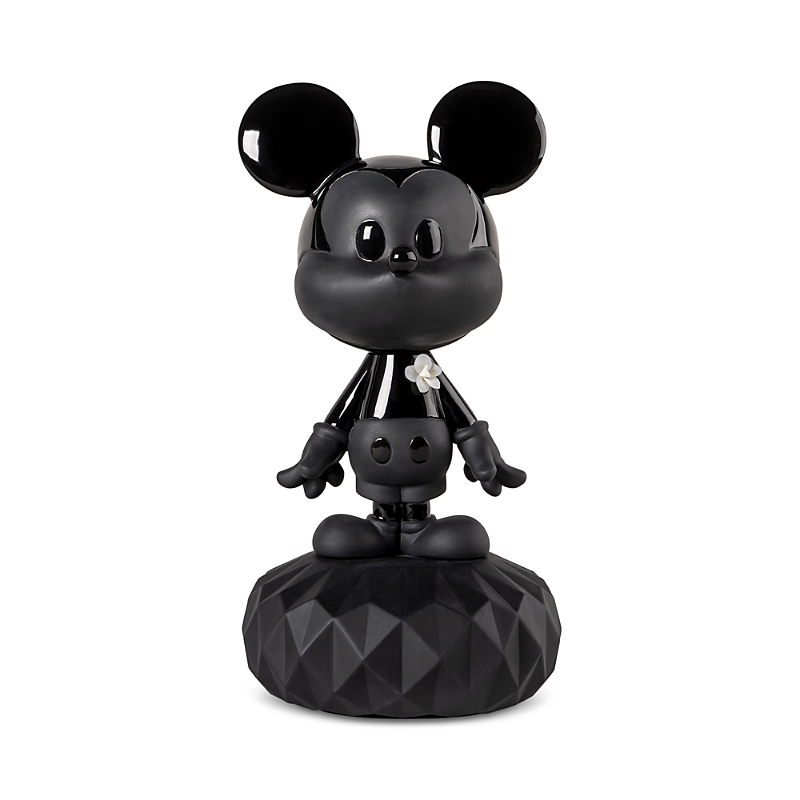 Lladrò Total Black Mickey Mouse Sculpture