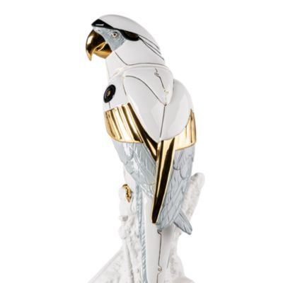 Macaw Bird Cyborg Sculpture