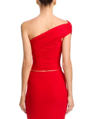 Ranada Ruched One Shoulder Top