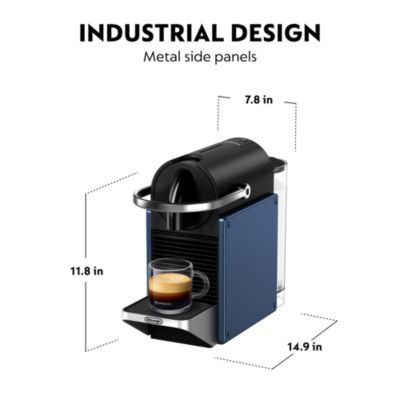 Pixie Espresso Machine by De&#39;Longhi, Dark Blue