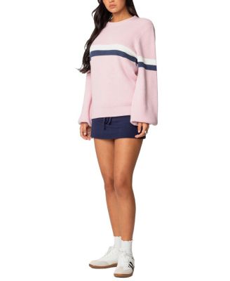 Nautical Striped Oversized Sweater