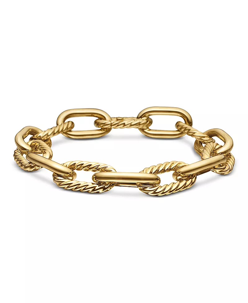 David Yurman Dy Madison Chain Bracelet in 18K Yellow Gold, 11mm