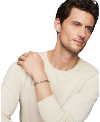 Men's Streamline&reg; Heirloom Chain Link Bracelet in Sterling Silver, 7.5mm