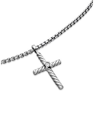 Cable Classics Cross Necklace with Diamond