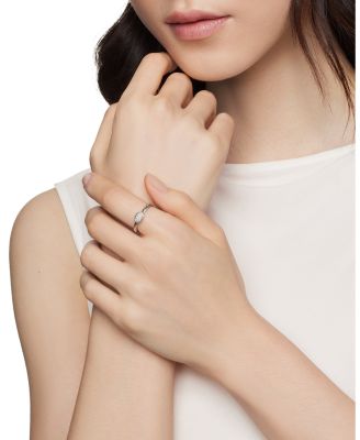 Petite Pav&eacute; Oval Ring with Diamonds