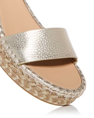 Rockstud Flatform Ankle-Strap Espadrille Sandals 